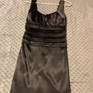 Black satin juniors 5/6 dress